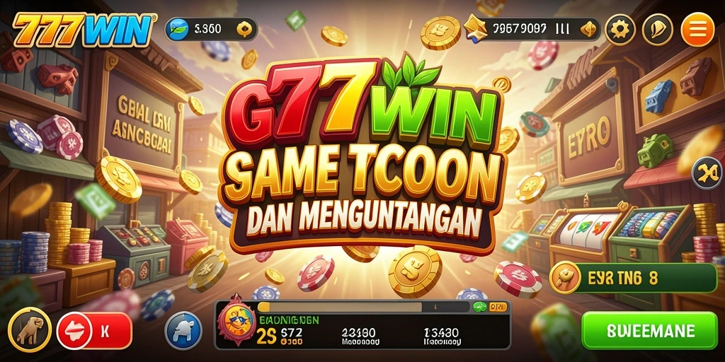 Screenshot gameplay 777WIN menampilkan keseruan mengelola usaha Tycoon.
