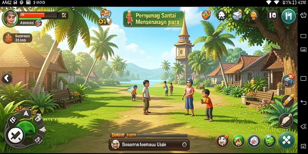Tampilan gameplay AA62 yang mengasyikkan dan penuh warna.
