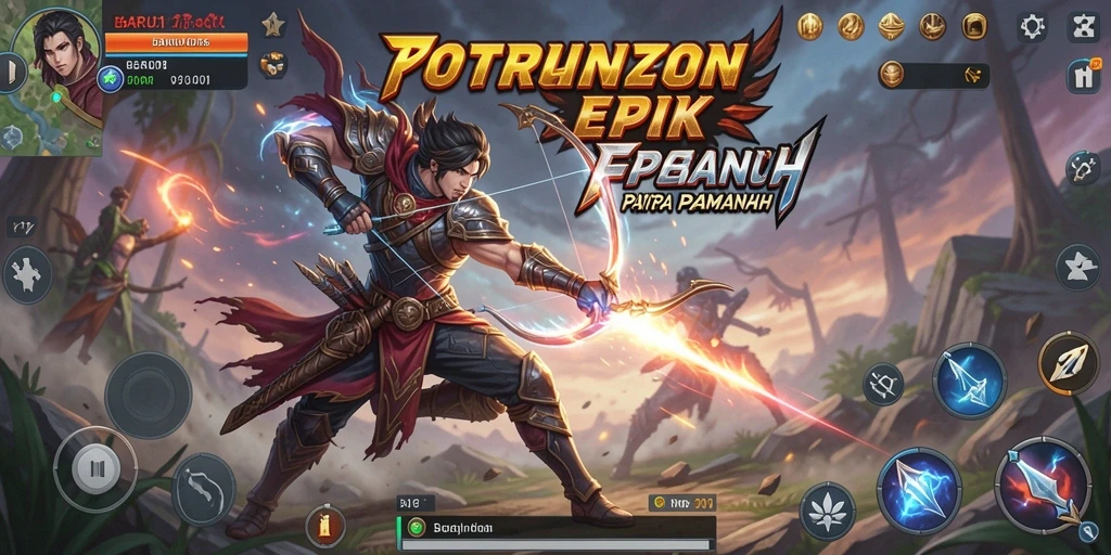 Tampilan gameplay BARU01 yang mendebarkan saat pertarungan berlangsung.