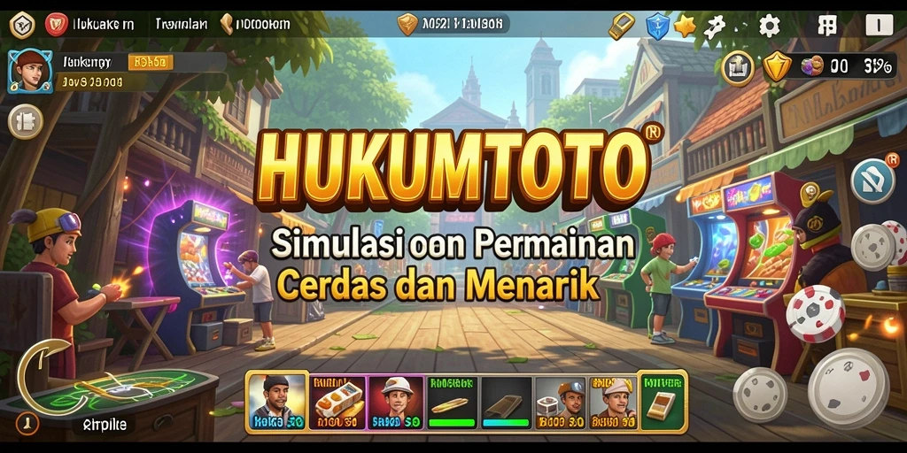 Tampilan gameplay HUKUMTOTO yang interaktif dan mendidik.