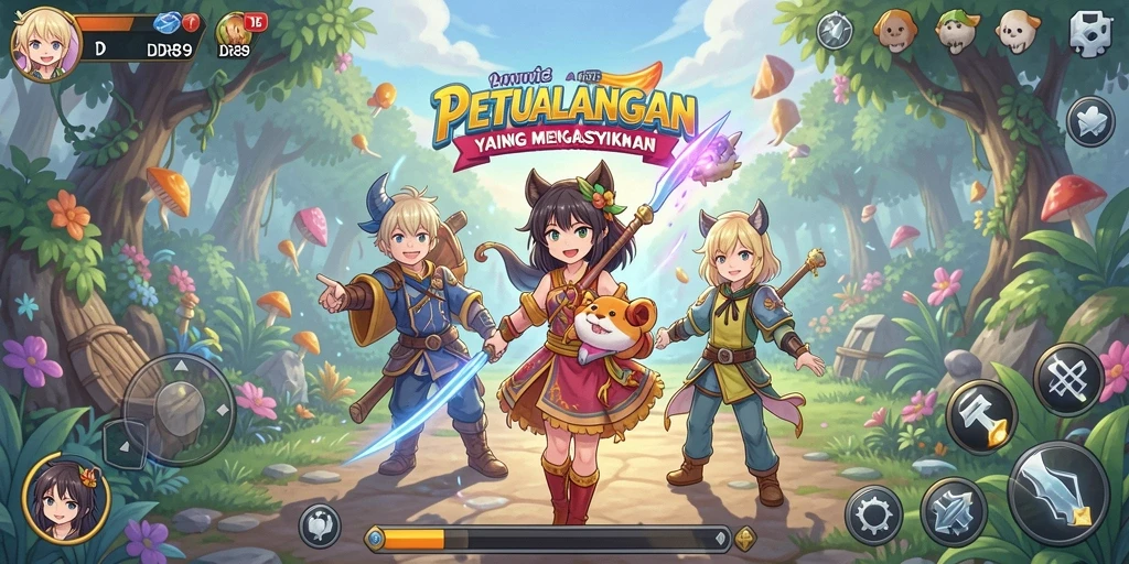 Tampilan menakjubkan dari gameplay IDR89 dengan karakter Anime favorit.