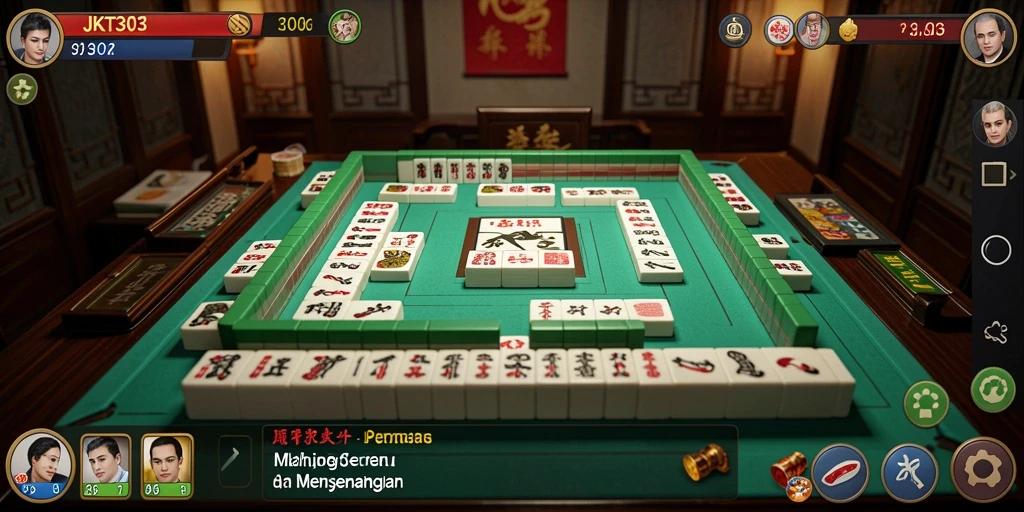 Tampilan gameplay Mahjong yang menarik di JKT303.