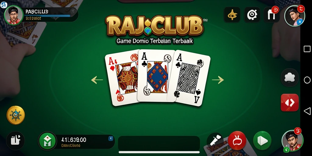 Tampilan menarik dari gameplay Domino di RAJACLUB.