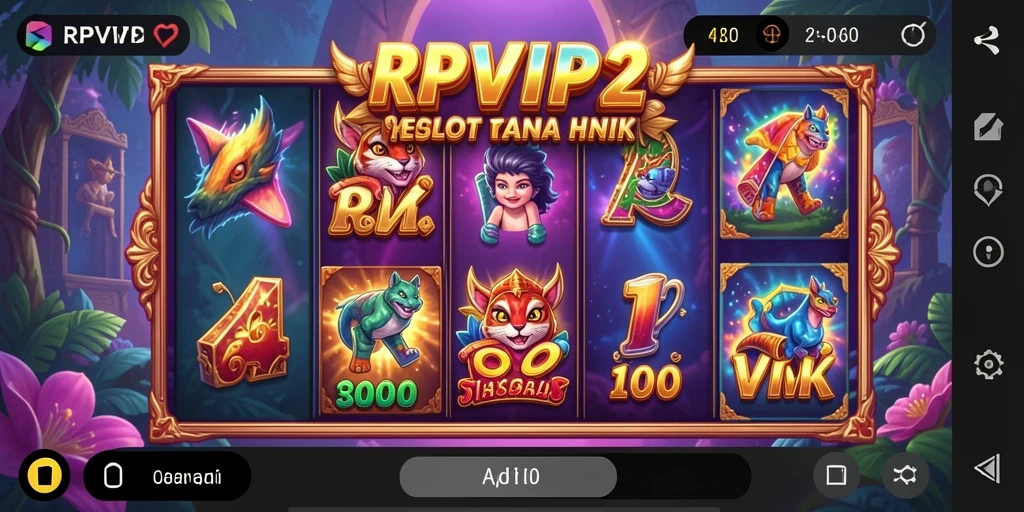 Gameplay RPVIP2 yang menampilkan keseruan bermain slot.