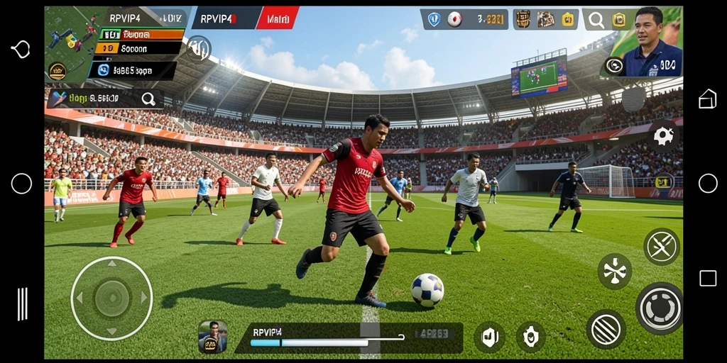 Tampilan dinamis permainan RPVIP4 dengan grafik olahraga yang memukau.