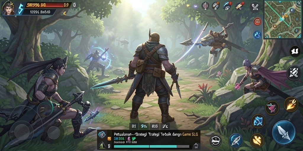 Screenshot gameplay SR996 menampilkan aksi strategis yang mendebarkan.