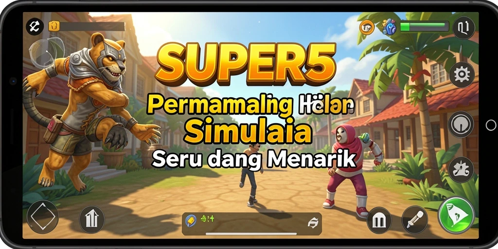 Tampilan menarik dari gameplay <strong>SUPER5</strong> yang penuh aksi dan interaksi.