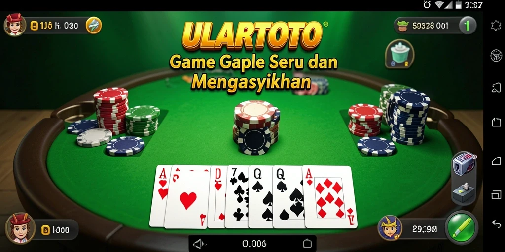 Tampilan gameplay seru dan interaktif di ULARTOTO.