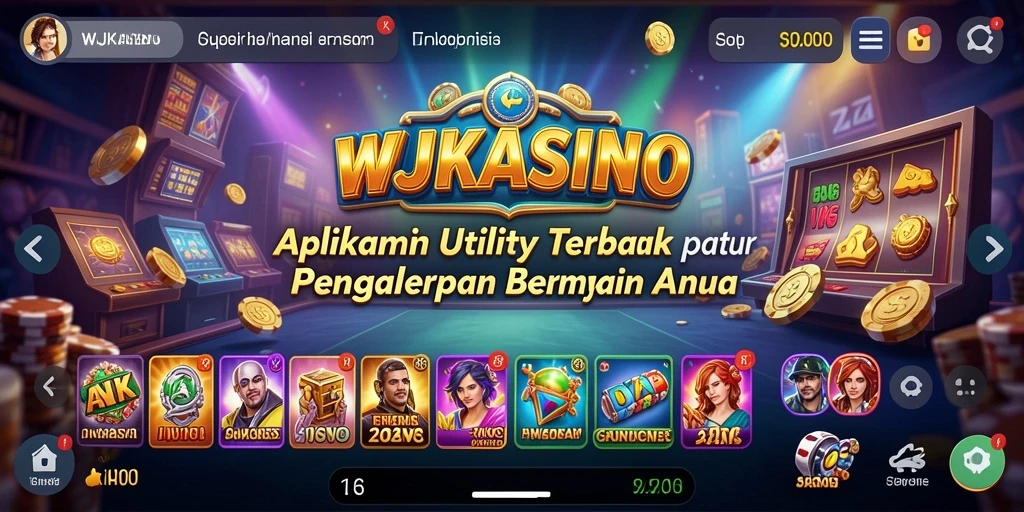 Tampilan antarmuka WJKASINO yang sederhana dan interaktif.